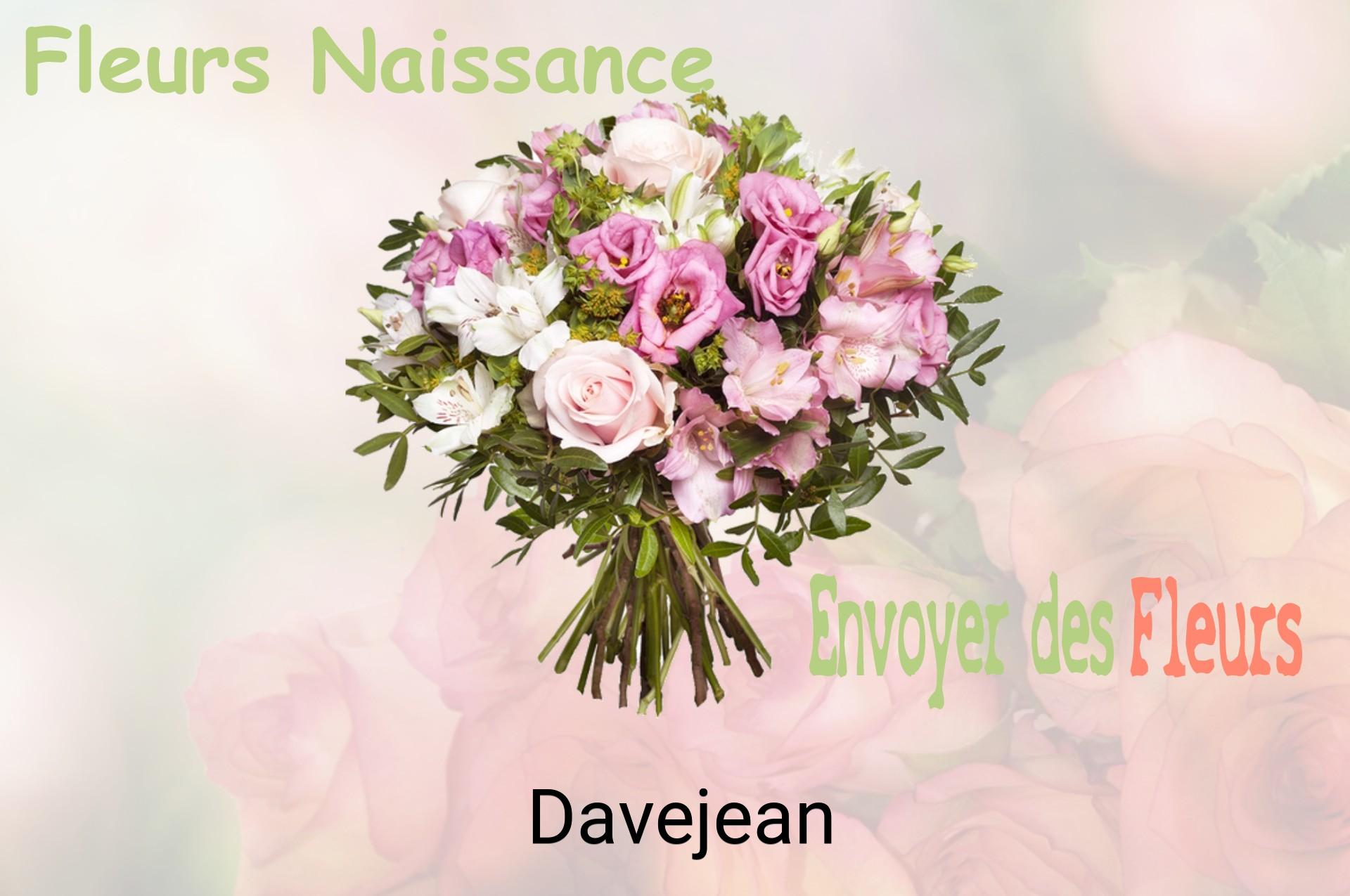 Bouquet de fleurs de naissance livré à Davejean