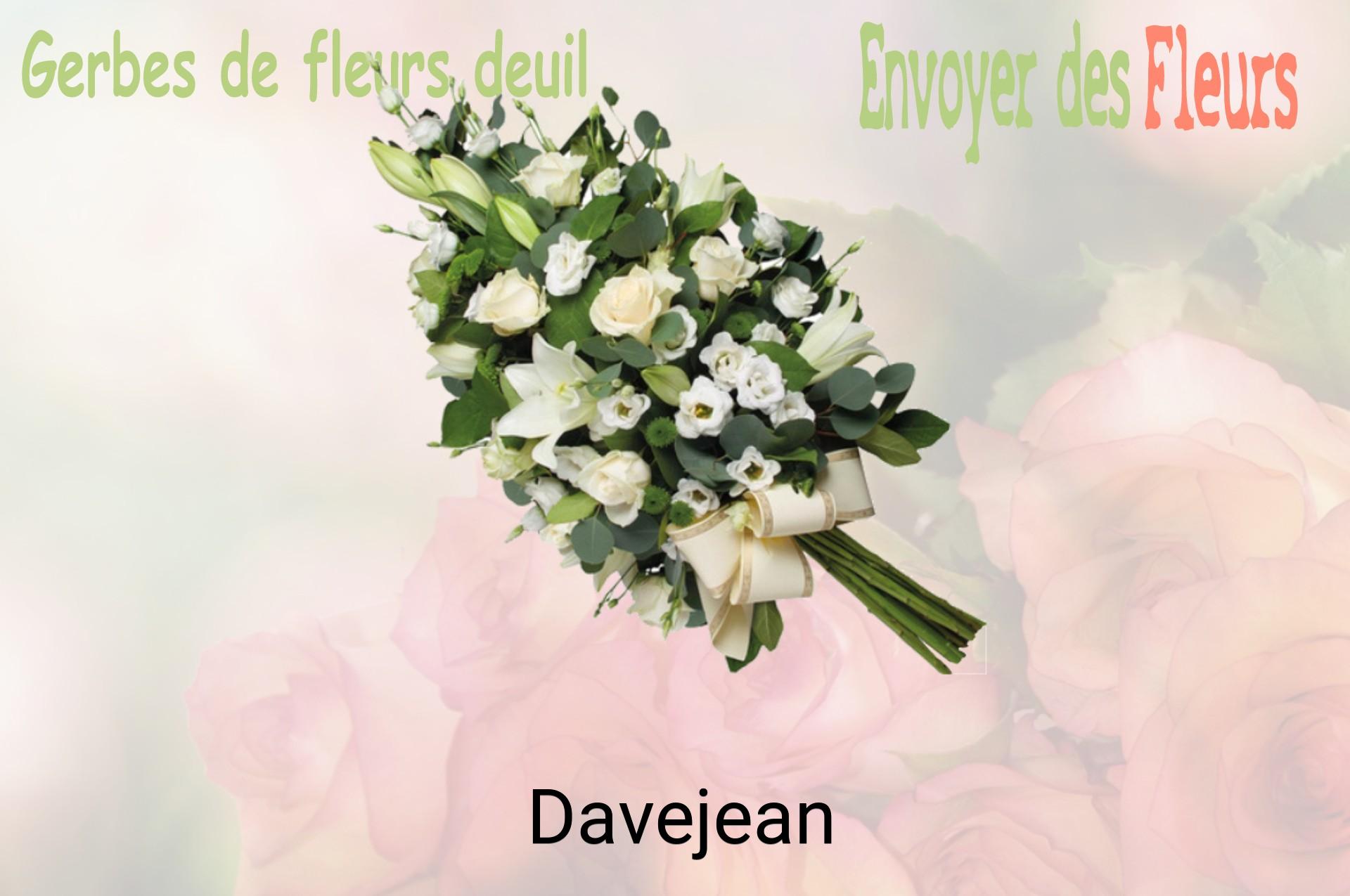 Gerbe de fleurs de deuil livrée à Davejean